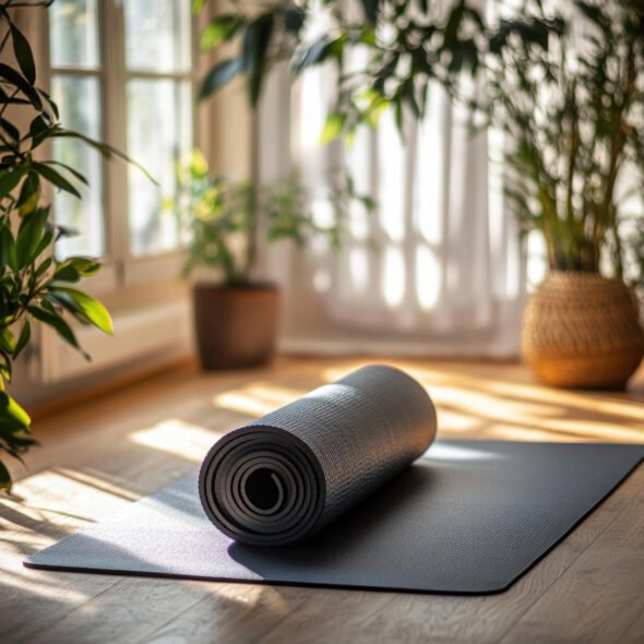 Black Yoga Mat